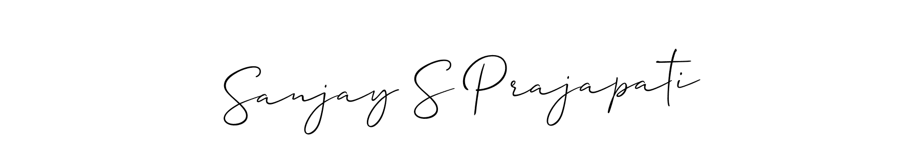 Best and Professional Signature Style for Sanjay S Prajapati. Allison_Script Best Signature Style Collection. Sanjay S Prajapati signature style 2 images and pictures png
