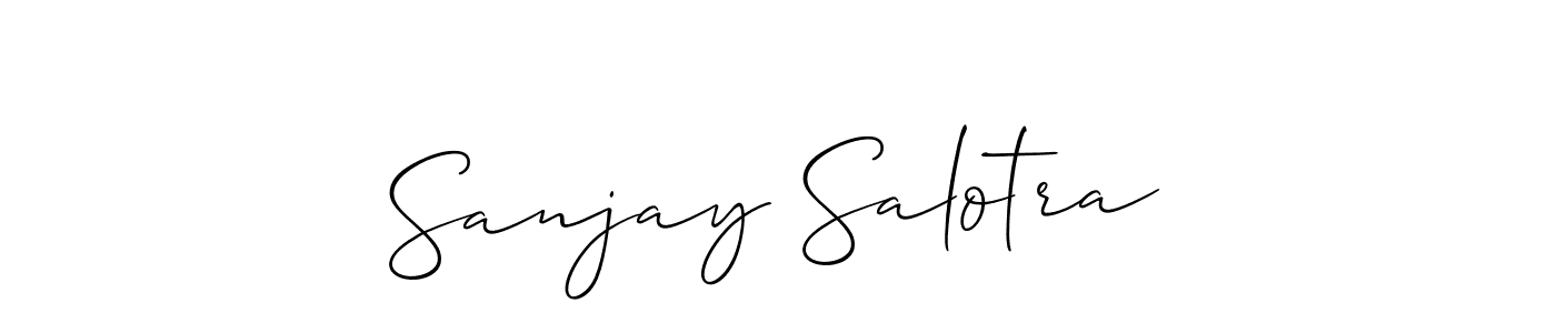 if you are searching for the best signature style for your name Sanjay Salotra. so please give up your signature search. here we have designed multiple signature styles  using Allison_Script. Sanjay Salotra signature style 2 images and pictures png