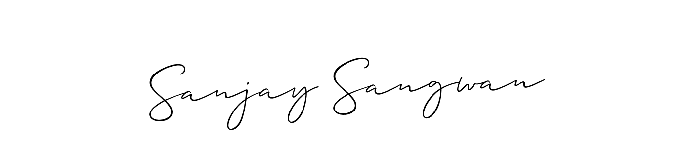 Also You can easily find your signature by using the search form. We will create Sanjay Sangwan name handwritten signature images for you free of cost using Allison_Script sign style. Sanjay Sangwan signature style 2 images and pictures png
