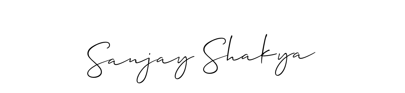 Also You can easily find your signature by using the search form. We will create Sanjay Shakya name handwritten signature images for you free of cost using Allison_Script sign style. Sanjay Shakya signature style 2 images and pictures png