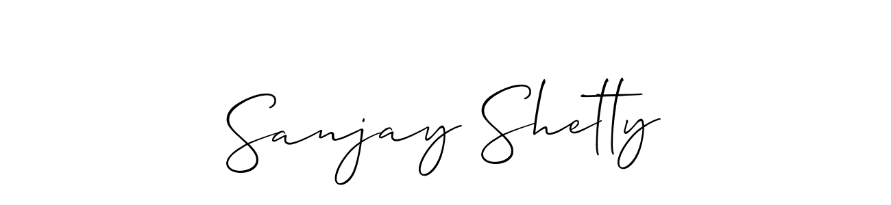 Sanjay Shetty stylish signature style. Best Handwritten Sign (Allison_Script) for my name. Handwritten Signature Collection Ideas for my name Sanjay Shetty. Sanjay Shetty signature style 2 images and pictures png