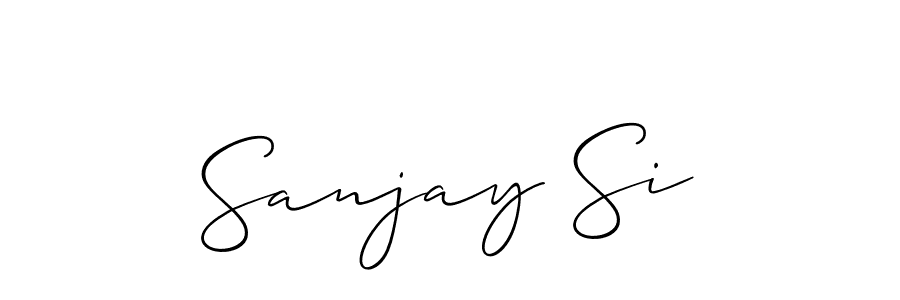 Use a signature maker to create a handwritten signature online. With this signature software, you can design (Allison_Script) your own signature for name Sanjay Si. Sanjay Si signature style 2 images and pictures png