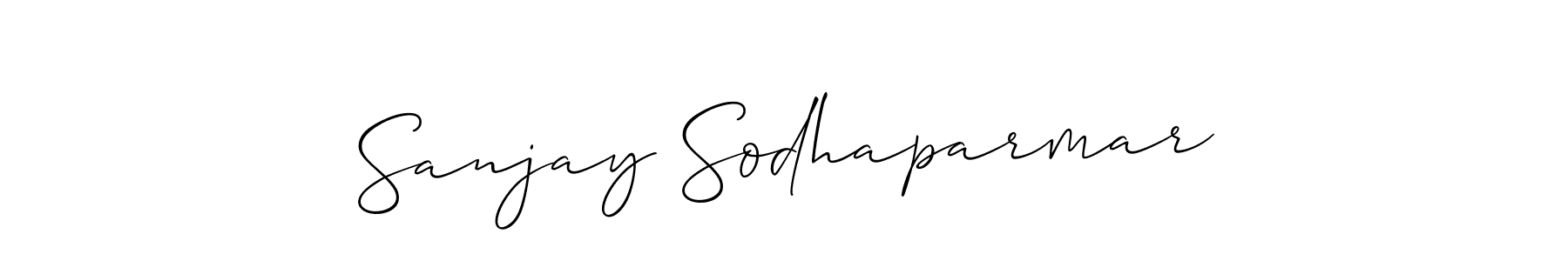 if you are searching for the best signature style for your name Sanjay Sodhaparmar. so please give up your signature search. here we have designed multiple signature styles  using Allison_Script. Sanjay Sodhaparmar signature style 2 images and pictures png
