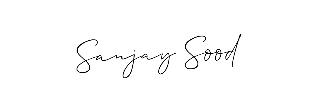 Make a beautiful signature design for name Sanjay Sood. With this signature (Allison_Script) style, you can create a handwritten signature for free. Sanjay Sood signature style 2 images and pictures png