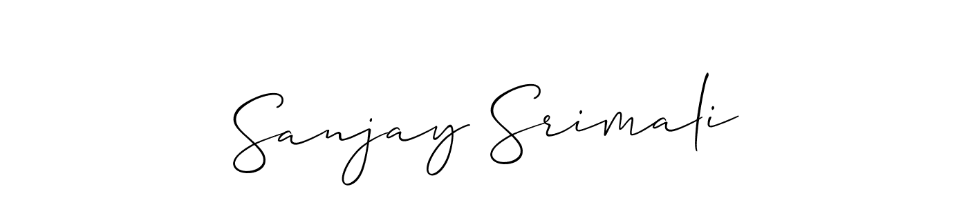 Check out images of Autograph of Sanjay Srimali name. Actor Sanjay Srimali Signature Style. Allison_Script is a professional sign style online. Sanjay Srimali signature style 2 images and pictures png