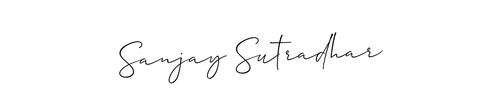 Sanjay Sutradhar stylish signature style. Best Handwritten Sign (Allison_Script) for my name. Handwritten Signature Collection Ideas for my name Sanjay Sutradhar. Sanjay Sutradhar signature style 2 images and pictures png