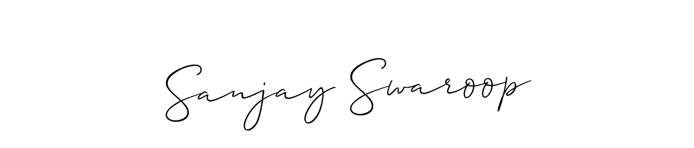 You should practise on your own different ways (Allison_Script) to write your name (Sanjay Swaroop) in signature. don't let someone else do it for you. Sanjay Swaroop signature style 2 images and pictures png