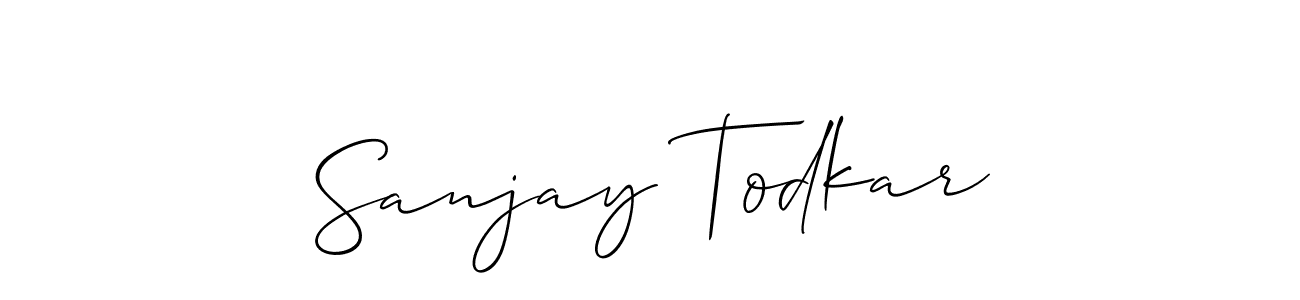 How to Draw Sanjay Todkar signature style? Allison_Script is a latest design signature styles for name Sanjay Todkar. Sanjay Todkar signature style 2 images and pictures png