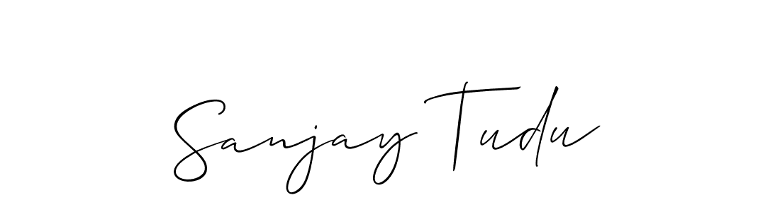 How to Draw Sanjay Tudu signature style? Allison_Script is a latest design signature styles for name Sanjay Tudu. Sanjay Tudu signature style 2 images and pictures png