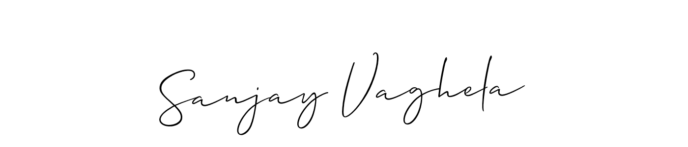 The best way (Allison_Script) to make a short signature is to pick only two or three words in your name. The name Sanjay Vaghela include a total of six letters. For converting this name. Sanjay Vaghela signature style 2 images and pictures png