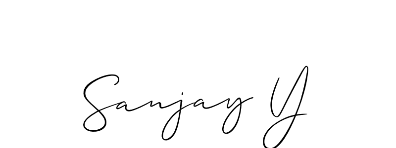 This is the best signature style for the Sanjay Y name. Also you like these signature font (Allison_Script). Mix name signature. Sanjay Y signature style 2 images and pictures png