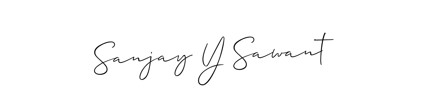 How to make Sanjay Y Sawant signature? Allison_Script is a professional autograph style. Create handwritten signature for Sanjay Y Sawant name. Sanjay Y Sawant signature style 2 images and pictures png