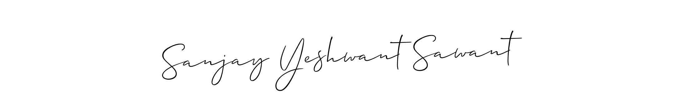 Design your own signature with our free online signature maker. With this signature software, you can create a handwritten (Allison_Script) signature for name Sanjay Yeshwant Sawant. Sanjay Yeshwant Sawant signature style 2 images and pictures png