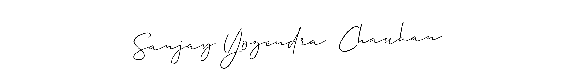 How to Draw Sanjay Yogendra  Chauhan signature style? Allison_Script is a latest design signature styles for name Sanjay Yogendra  Chauhan. Sanjay Yogendra  Chauhan signature style 2 images and pictures png
