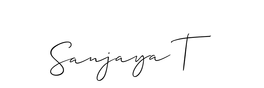 Make a beautiful signature design for name Sanjaya T. Use this online signature maker to create a handwritten signature for free. Sanjaya T signature style 2 images and pictures png