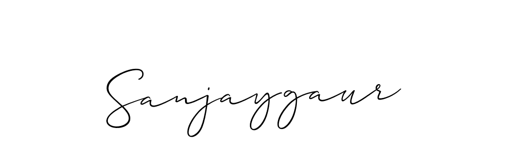 Make a beautiful signature design for name Sanjaygaur. With this signature (Allison_Script) style, you can create a handwritten signature for free. Sanjaygaur signature style 2 images and pictures png