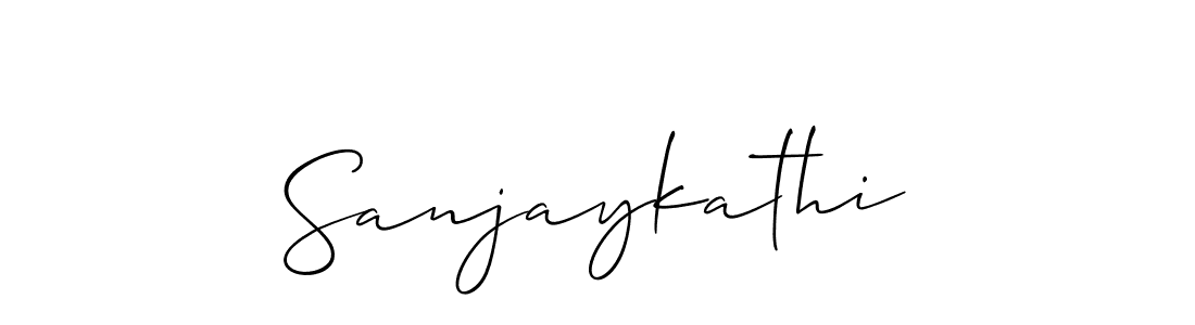 if you are searching for the best signature style for your name Sanjaykathi. so please give up your signature search. here we have designed multiple signature styles  using Allison_Script. Sanjaykathi signature style 2 images and pictures png