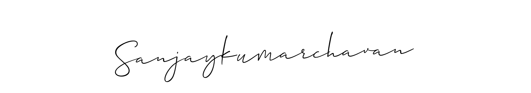 It looks lik you need a new signature style for name Sanjaykumarchavan. Design unique handwritten (Allison_Script) signature with our free signature maker in just a few clicks. Sanjaykumarchavan signature style 2 images and pictures png