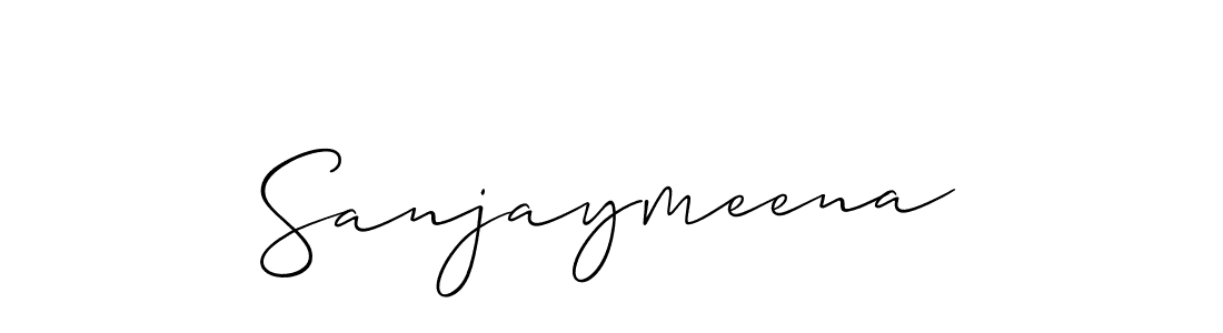 This is the best signature style for the Sanjaymeena name. Also you like these signature font (Allison_Script). Mix name signature. Sanjaymeena signature style 2 images and pictures png