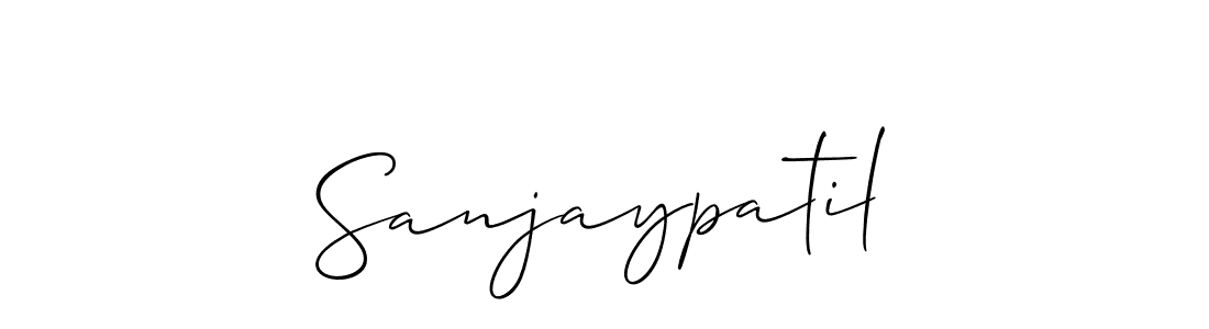 Make a beautiful signature design for name Sanjaypatil. With this signature (Allison_Script) style, you can create a handwritten signature for free. Sanjaypatil signature style 2 images and pictures png