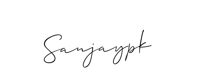 Here are the top 10 professional signature styles for the name Sanjaypk. These are the best autograph styles you can use for your name. Sanjaypk signature style 2 images and pictures png