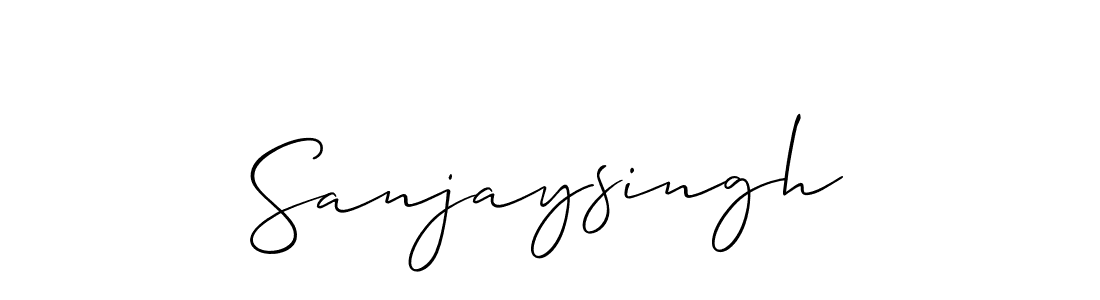 It looks lik you need a new signature style for name Sanjaysingh. Design unique handwritten (Allison_Script) signature with our free signature maker in just a few clicks. Sanjaysingh signature style 2 images and pictures png