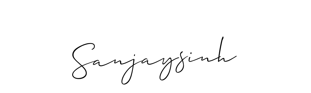 Create a beautiful signature design for name Sanjaysinh. With this signature (Allison_Script) fonts, you can make a handwritten signature for free. Sanjaysinh signature style 2 images and pictures png