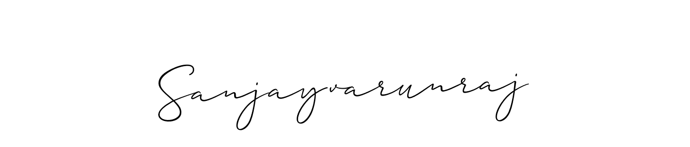 Make a short Sanjayvarunraj signature style. Manage your documents anywhere anytime using Allison_Script. Create and add eSignatures, submit forms, share and send files easily. Sanjayvarunraj signature style 2 images and pictures png