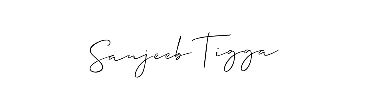 How to make Sanjeeb Tigga signature? Allison_Script is a professional autograph style. Create handwritten signature for Sanjeeb Tigga name. Sanjeeb Tigga signature style 2 images and pictures png