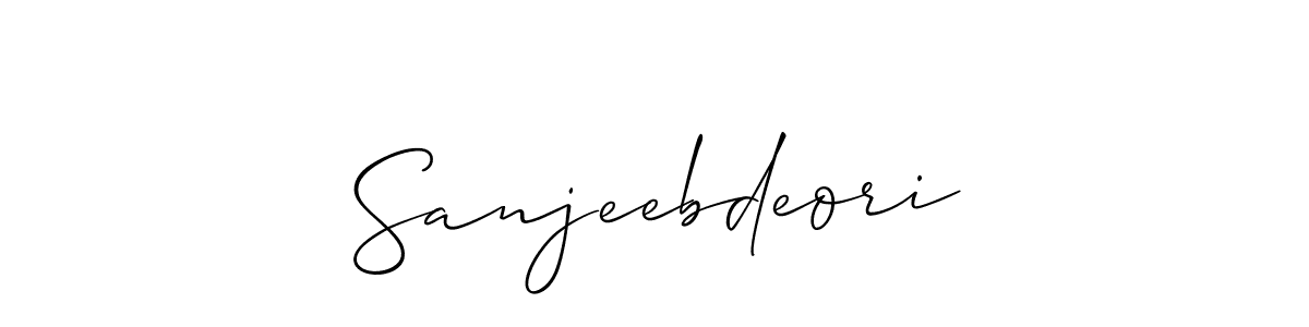 Sanjeebdeori stylish signature style. Best Handwritten Sign (Allison_Script) for my name. Handwritten Signature Collection Ideas for my name Sanjeebdeori. Sanjeebdeori signature style 2 images and pictures png