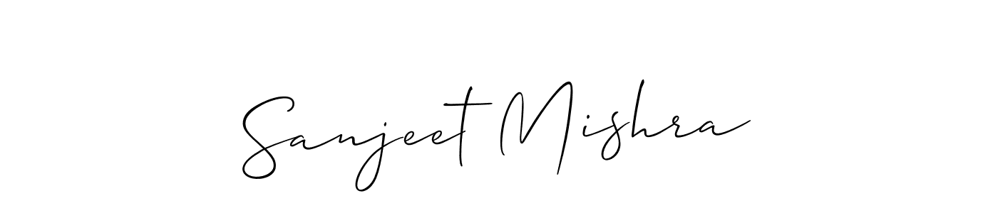 Use a signature maker to create a handwritten signature online. With this signature software, you can design (Allison_Script) your own signature for name Sanjeet Mishra. Sanjeet Mishra signature style 2 images and pictures png