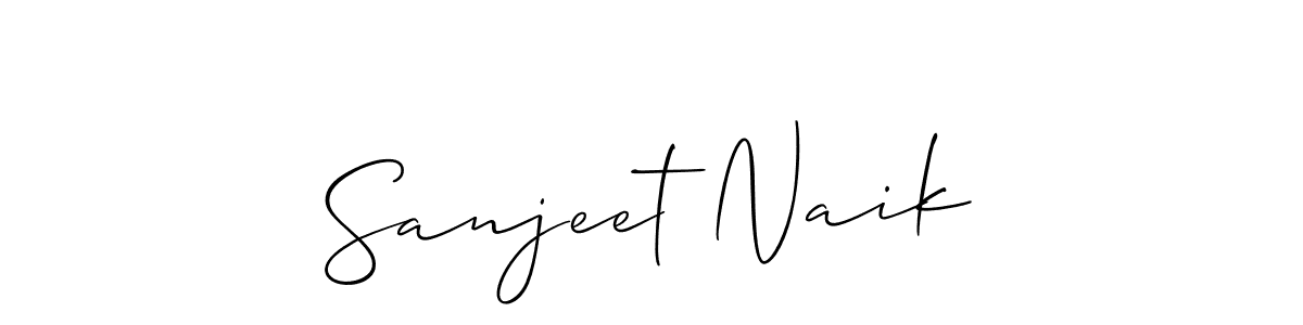 It looks lik you need a new signature style for name Sanjeet Naik. Design unique handwritten (Allison_Script) signature with our free signature maker in just a few clicks. Sanjeet Naik signature style 2 images and pictures png
