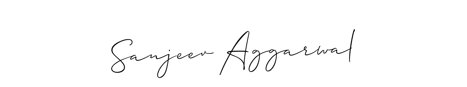 The best way (Allison_Script) to make a short signature is to pick only two or three words in your name. The name Sanjeev Aggarwal include a total of six letters. For converting this name. Sanjeev Aggarwal signature style 2 images and pictures png