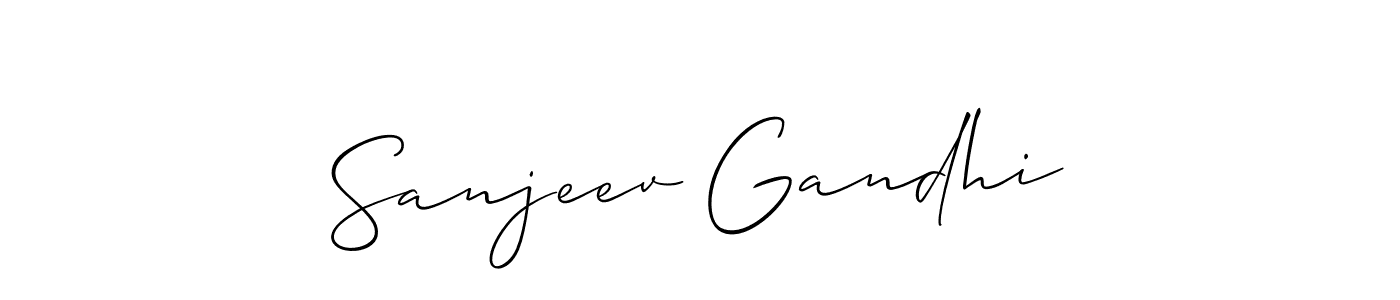 You should practise on your own different ways (Allison_Script) to write your name (Sanjeev Gandhi) in signature. don't let someone else do it for you. Sanjeev Gandhi signature style 2 images and pictures png