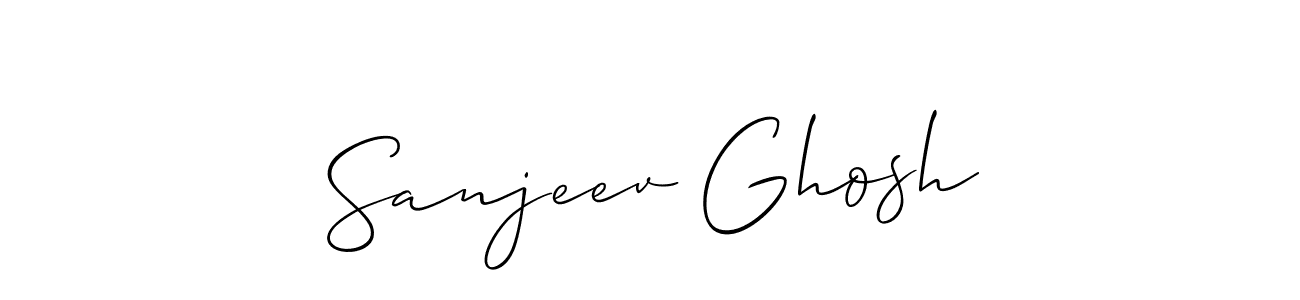 It looks lik you need a new signature style for name Sanjeev Ghosh. Design unique handwritten (Allison_Script) signature with our free signature maker in just a few clicks. Sanjeev Ghosh signature style 2 images and pictures png