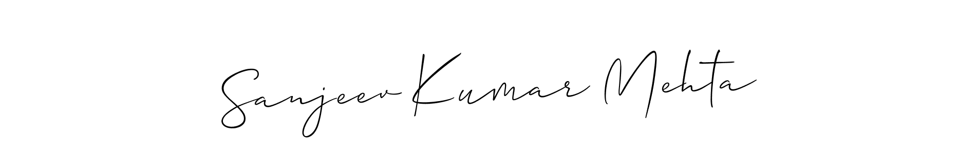 Also we have Sanjeev Kumar Mehta name is the best signature style. Create professional handwritten signature collection using Allison_Script autograph style. Sanjeev Kumar Mehta signature style 2 images and pictures png