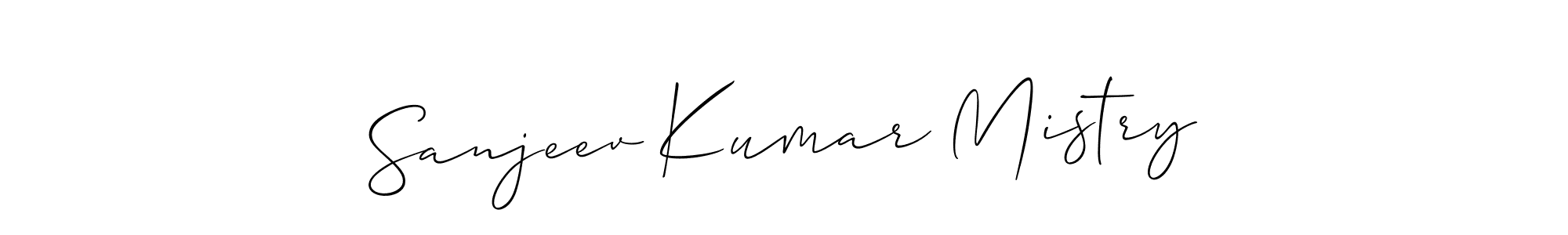 Make a beautiful signature design for name Sanjeev Kumar Mistry. With this signature (Allison_Script) style, you can create a handwritten signature for free. Sanjeev Kumar Mistry signature style 2 images and pictures png