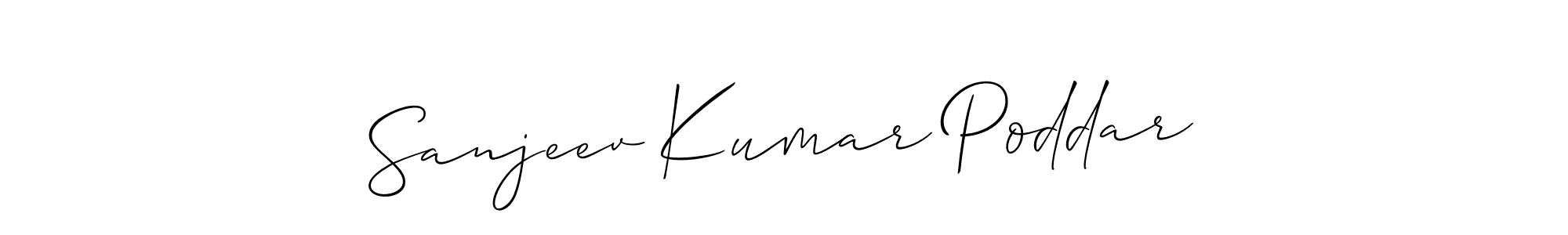 Design your own signature with our free online signature maker. With this signature software, you can create a handwritten (Allison_Script) signature for name Sanjeev Kumar Poddar. Sanjeev Kumar Poddar signature style 2 images and pictures png