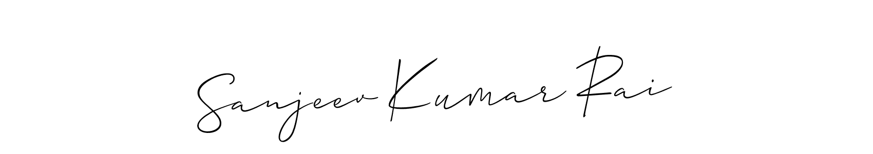 Also we have Sanjeev Kumar Rai name is the best signature style. Create professional handwritten signature collection using Allison_Script autograph style. Sanjeev Kumar Rai signature style 2 images and pictures png