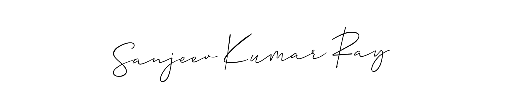 Make a beautiful signature design for name Sanjeev Kumar Ray. With this signature (Allison_Script) style, you can create a handwritten signature for free. Sanjeev Kumar Ray signature style 2 images and pictures png