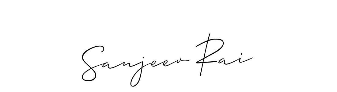 How to make Sanjeev Rai signature? Allison_Script is a professional autograph style. Create handwritten signature for Sanjeev Rai name. Sanjeev Rai signature style 2 images and pictures png