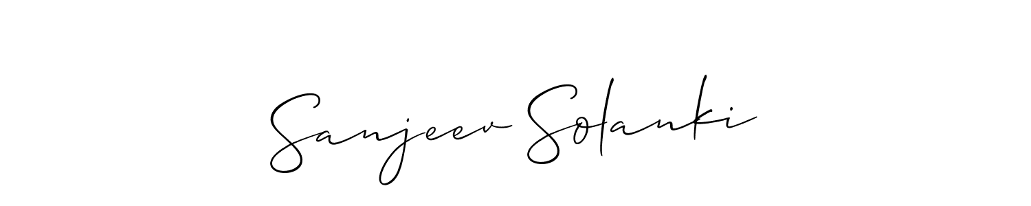 The best way (Allison_Script) to make a short signature is to pick only two or three words in your name. The name Sanjeev Solanki include a total of six letters. For converting this name. Sanjeev Solanki signature style 2 images and pictures png