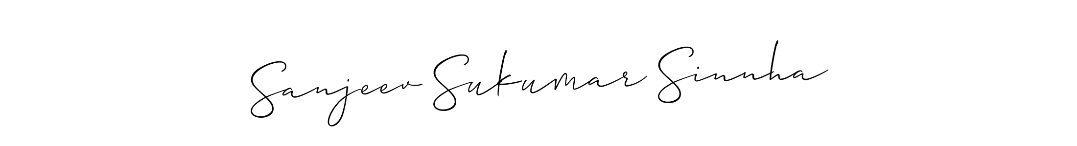 Use a signature maker to create a handwritten signature online. With this signature software, you can design (Allison_Script) your own signature for name Sanjeev Sukumar Sinnha. Sanjeev Sukumar Sinnha signature style 2 images and pictures png