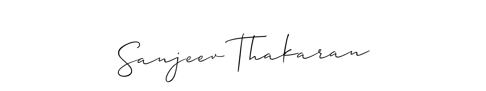 Allison_Script is a professional signature style that is perfect for those who want to add a touch of class to their signature. It is also a great choice for those who want to make their signature more unique. Get Sanjeev Thakaran name to fancy signature for free. Sanjeev Thakaran signature style 2 images and pictures png