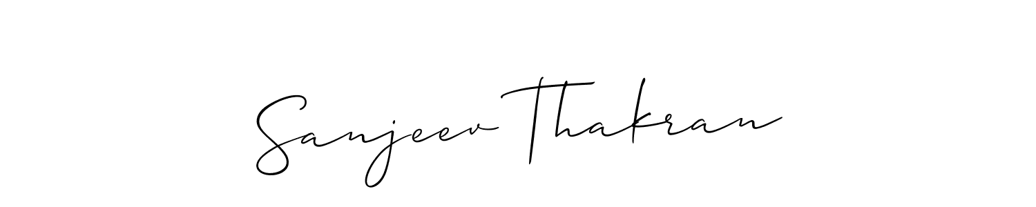 You should practise on your own different ways (Allison_Script) to write your name (Sanjeev Thakran) in signature. don't let someone else do it for you. Sanjeev Thakran signature style 2 images and pictures png