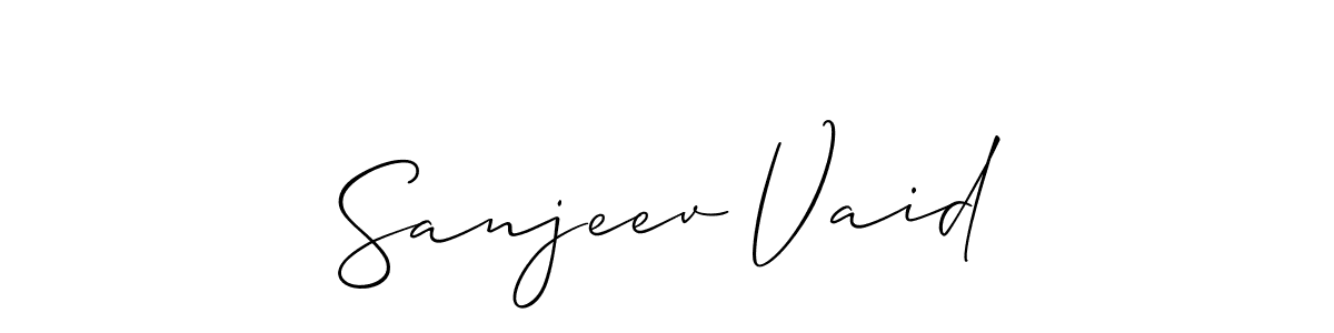 Best and Professional Signature Style for Sanjeev Vaid. Allison_Script Best Signature Style Collection. Sanjeev Vaid signature style 2 images and pictures png
