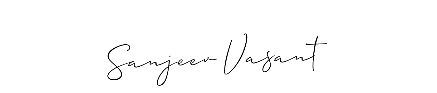 Make a beautiful signature design for name Sanjeev Vasant. Use this online signature maker to create a handwritten signature for free. Sanjeev Vasant signature style 2 images and pictures png