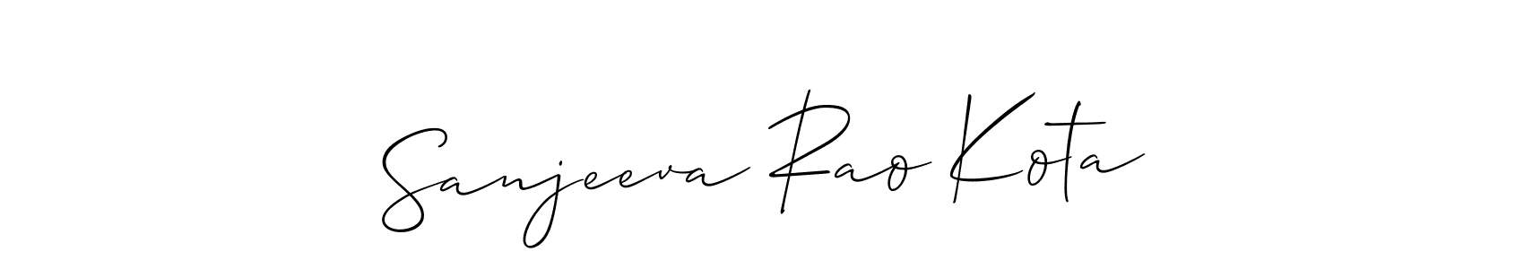 Also You can easily find your signature by using the search form. We will create Sanjeeva Rao Kota name handwritten signature images for you free of cost using Allison_Script sign style. Sanjeeva Rao Kota signature style 2 images and pictures png