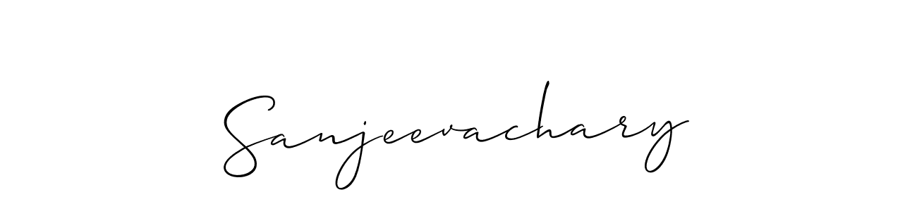 Make a beautiful signature design for name Sanjeevachary. With this signature (Allison_Script) style, you can create a handwritten signature for free. Sanjeevachary signature style 2 images and pictures png