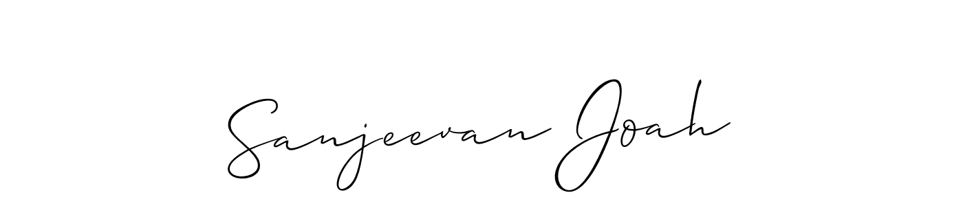 How to Draw Sanjeevan Joah signature style? Allison_Script is a latest design signature styles for name Sanjeevan Joah. Sanjeevan Joah signature style 2 images and pictures png